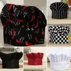 Cook Adjustable Men Kitchen Baker Chef Elastic Cap Hat Catering Soft For Man