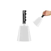 10 Inch Mental Large Cow Bells Noise Makers Cheering Cowbells For Sport Events School-White