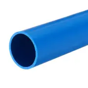 PVC Rigid Round Pipe 36mm ID 40mm OD 20cm Length Blue High Impact
