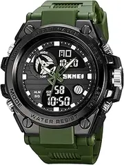 [Gosasa] Big Dial Analog Digital Watches S Shock Men Military Army Wrist Watch 50M Waterproof Alarm Stopwatch Luminous Hands LED Sports Watch