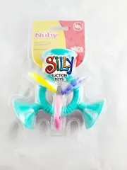 Nuby Silly Suction Toys-Teal 18+Months BPA Free