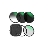 5 in 1 Magnetic Nd Lens Filter Set Black Diffusion Soft Gnd8/nd8/nd64 Magnetic Adapter Ring Hd Optical Glass