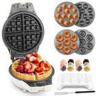 3 in 1 Thick Belgian Waffle Maker with Removable Plates, 8" Non Stick Belgian...