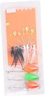 Toddmomy 1 Set Lifelike Bait Fishing Sequin Fake Lure Tackle Accessories for Outdoor Fishing High Carbon Hooks Versatile Floating Sinking Aid Easy to Carry