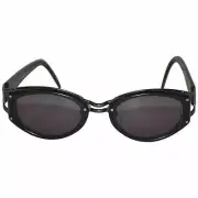 yohji yamamoto Vintage Sunglasses 52-7206 Black Gunmetal Black Lenses