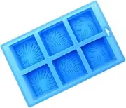 Tofficu 1pc Cake Mold Soap Making Supplies Decorative Soap DIY Soap Peppermint Soap Gummy Candy Cookie Stencil Cookie Molds Soap Making Tools DIY Cake Mould Candy Mold Blue