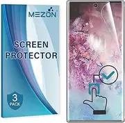 [3 Pack] Premium Hydrogel Screen Protector for Samsung Galaxy Note10 – Full Coverage Ultra Clear Edge-to-Edge Film – Case Friendly, Shock Absorption (Galaxy Note 10, Hydrogel)