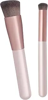 Foundation & Concealer Brush - Kabuki & Contour Makeup Brush - Portable, Wipes Foundation, Blush, Highlighter & Eye Shadow