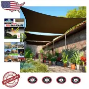 Custom Size 13' x 17' Brown Rectangle Shade Sail - UV Protection & Beauty