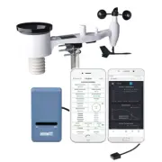 GW1101 Wi-Fi Weather Station, WS69 Solar Powered 7-in-1 Outdoor Weather Sensor
