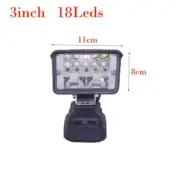 Efficient Lighting Solution Cordless LED Floodlight with Dual USB Ports