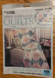 Best Loved Quilts Slice of Pineapple Quilt Pattern with plastic template NEW