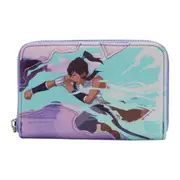 Legend Of Korra Faux Leather Team Korra Zipped Around Closure Purse Wallet
