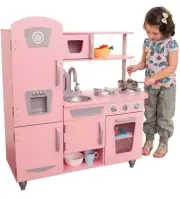 Kidkraft 53179 Vintage Kids Pretend Play Kitchen - Pink