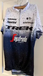 Trek Segafredo Zanetti Team Cycling Wear white black Men's XXL NEW