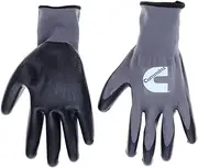 Cummins Gray Nitrile Dipped Palm Gloves CMN35153 - Nonslip Nitrile Coated Work Gloves Gardening PPE All-Purpose Nitrile Grip Hi Flex - Large