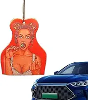 Car Air Freshener Pendant - Auto Perfume Diffuser Hangable | Car Rearview Mirror Air Diffuser, Funny Air Fragrance Slice Scented Cards, Automotive Interior Accessories for Women Men