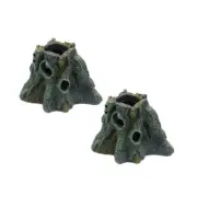 2pack Fish Tanks Decorations Shelter Pet Terrariums Nest Reptiles Hideouts