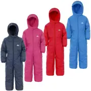 Kids Trespass DripDrop Padded Waterproof All In One Snow / RainSuit