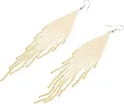 [GAROZATION] Unique Tassel Earrings Women's Fashion Jewelry Long Drop Earring Set Earrings for Women and Girls