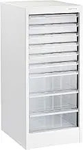 Nakabayashi Avante V2 Floor Case H620mm Type A4 / 9 Tiers (Shallow 6, Deep, 3) Shiro AF-9W