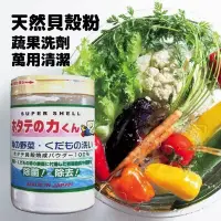 在飛比找Yahoo!奇摩拍賣優惠-「家電王」 日本製 蔬果洗潔粉｜90g 海の野菜洗 扇貝殼粉