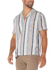 Liverpool Los Angeles Short Sleeve Button Up Camp Shirt