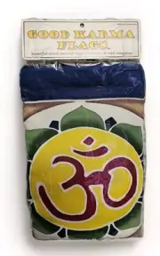 Sacred Symbols Of The World by Good Karma Flags String Of 9, Om Yin Yang