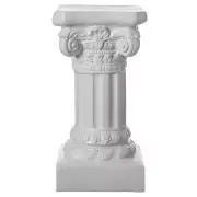 Fiberglass White Plinth Roman Style Column Ionic Piller Pedestal Vase Stand