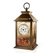 Lest We Forget Illuminated Lantern Clock