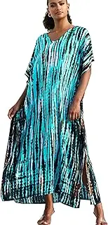 [YouKD] Long Kaftan Bohemian Kimono Maxi Nightgown Beach Cover Up Dress for Women