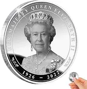Collector - Commemorative Collectible Silver | Beautiful Queen Souvenir Coin Collection Her Majesty Queen Uncirculated Coin for Collector