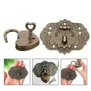 Retro Style Alloy Bronze Buckle Hook Lock for Cabinet Hinge Vintage Charm
