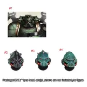 Painted 1/18 Man Head Sculpt Soldier Head For 3.75" Joytoy Warhammer 40K Figure