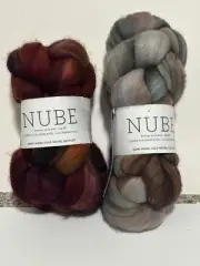 2 Skeins 100% Merino Wool Hand Dyed. Roving, Malabrigo
