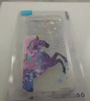 fits iPhone 6 plus, 7 & 8 + plus phone case Unicorn stars purple pink clear