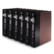 Bellagio-Italia CD/DVD Storage Binder - Brown - Leather - 6 Pack