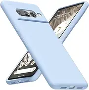[LoeoeL] Ultra Slim Case for Google Pixel 7 Pro Case Silicone, Thin Minimalist Soft Rubber Gel Jelly 7 Pro Phone Case for Women Men, Girly Plain Matte TPU Plastic Case, Light Blue
