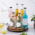 Spice Storage Solution Pantry Organization Rack Wooden Turntable Kitchen
