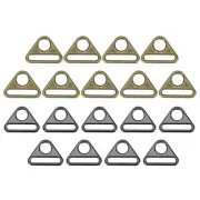 1.5 Inch 18 Pcs Triangle Buckle Adjuster for Bag Blcak/Bronze