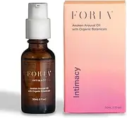 Foria Awaken Arousal Oil with Organic Botanicals, Topical Pleasure Enhancer for Women & Couples, Intensify Arousal, Support Female Libido, All-Natural & Organic, Safe for Sensitive Skin, 30ml