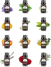 Hotel Diffuser Oil Gift Set, Aromatherapy Diffuser Oils with Gift Box, Luxury Fragrance Oil Blend, Natural Hotel Scent Essential Oils for Body, Humidifier, Soap & Candle Making (12Pcs)