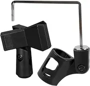 KOMBIUDA 1Set Portable Metal Microphone Clip Holder for Saxophone Durable Microphone Accessory for Secure Fixation Lightweight and Easy to Carry for Concerts and Performances