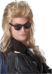 California Costumes Blonde 80S Rock Mullet Wig