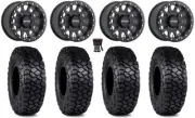 Method 401 Bdlk 15" Wheels Bk 4+3 30" Intersect Tires Renegade Outlander