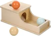 Box Coin Box Ball Drop Object Permanence 18 Month Old Activity Cube Motor Skills for 1-3 for Babies Climbing
