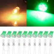 10x T10 194 168 LED Mini Bulbs Interior Instrument Cluster Gauge Lights Green