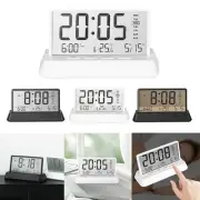 Transparent Digital Wall Clock with Multiple Functional Modes and Snooze