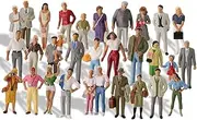 O Gauge Figures All Standing 1:43 O Scale Model Trains Passengers 30 Different Poses People Model Railway for Miniature Scenes