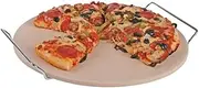 Tradizione Italiana by Benzer - Pizza Stone 33cm with Chromed Steel Wire Rack